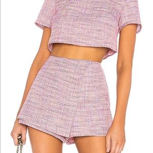 Lovers and friends tweed skort
